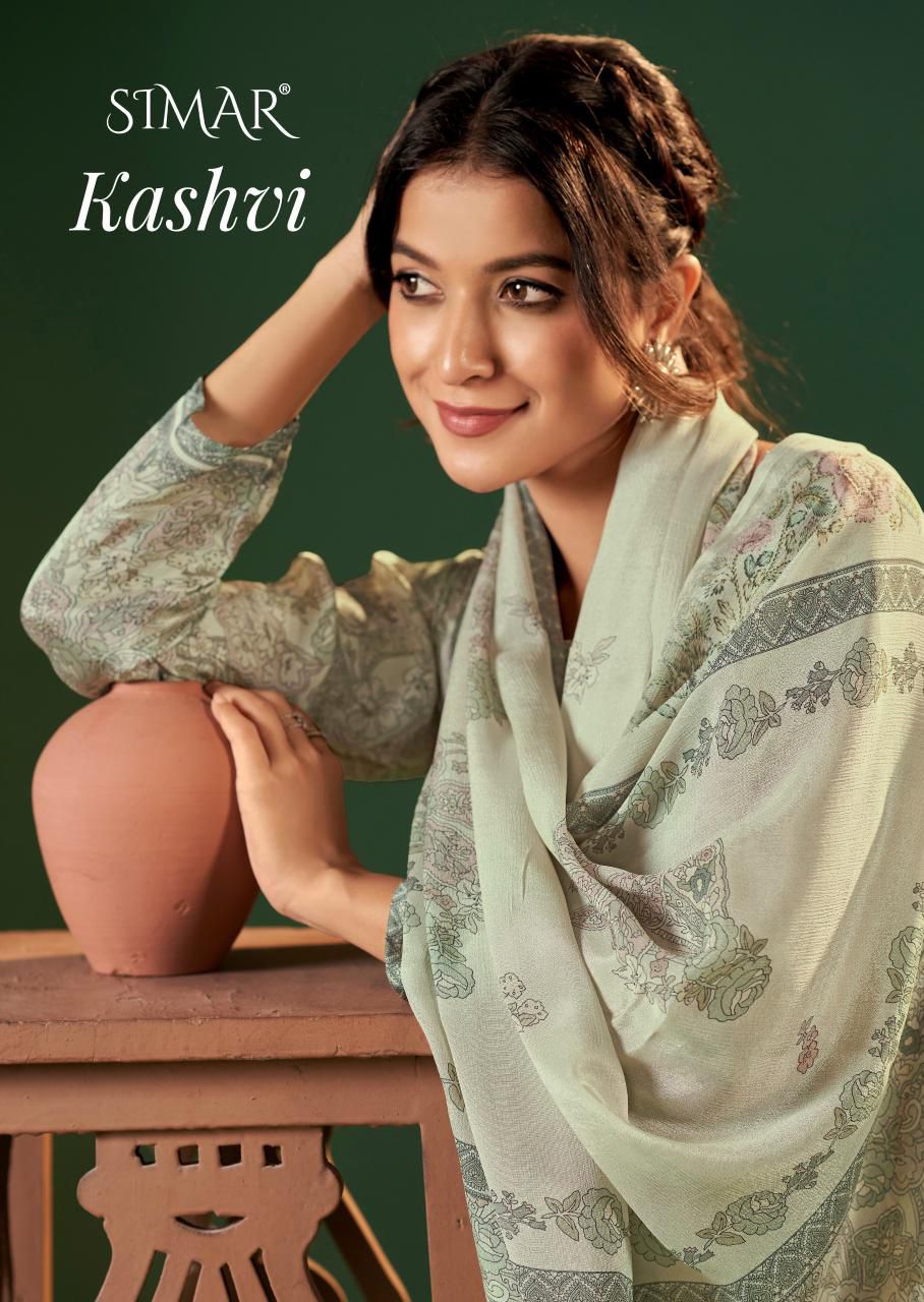 Kashvi Simar Viscose Pashmina Suits Wholesaler India