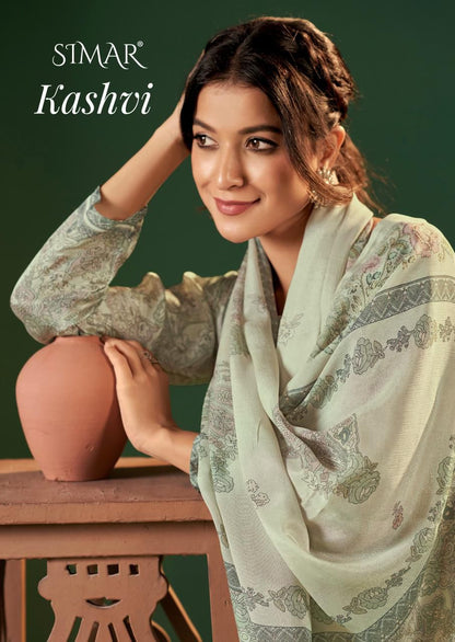 Kashvi Simar Viscose Pashmina Suits Wholesaler India