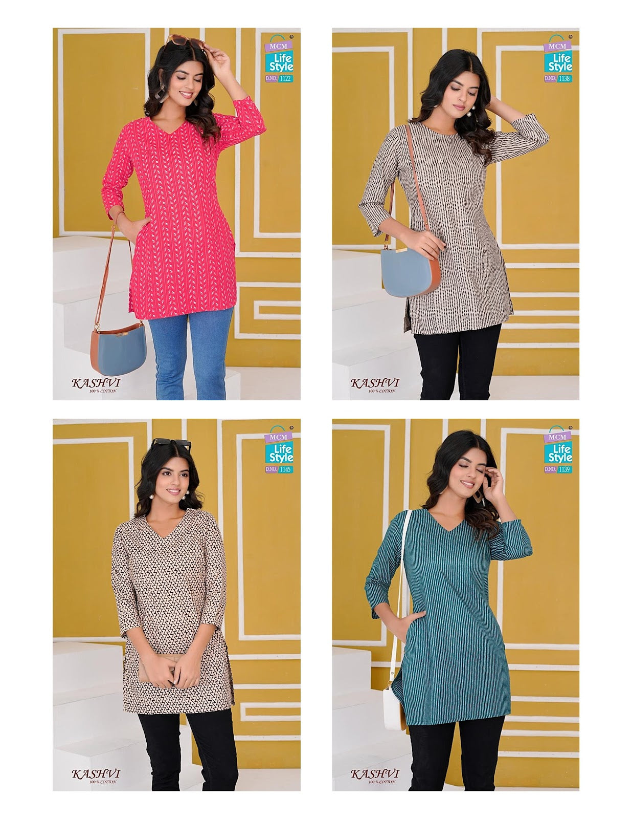 Kashvi Special Mcm Lifestyle Cotton Short Kurtis Wholesaler India