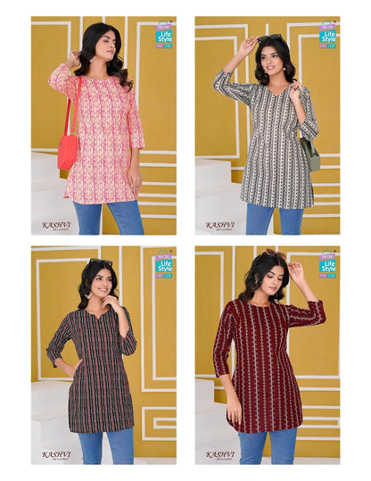 Kashvi Special Mcm Lifestyle Cotton Short Kurtis Wholesaler India