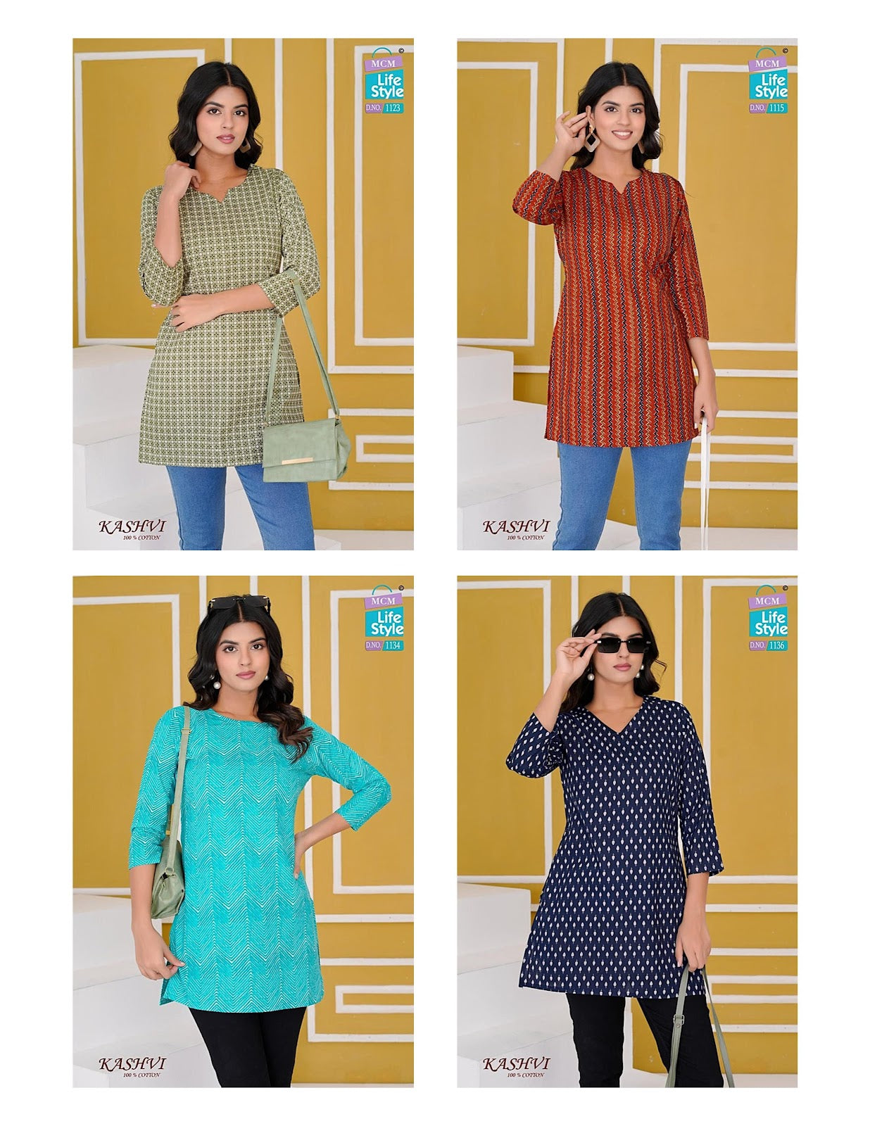 Kashvi Special Mcm Lifestyle Cotton Short Kurtis Wholesaler India