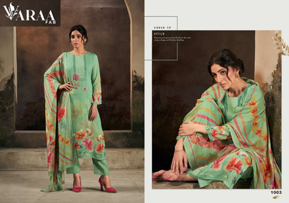 Kashvi Varaa Fab Pure Bemberg Muslin Pant Style Suits Supplier Ahmedabad