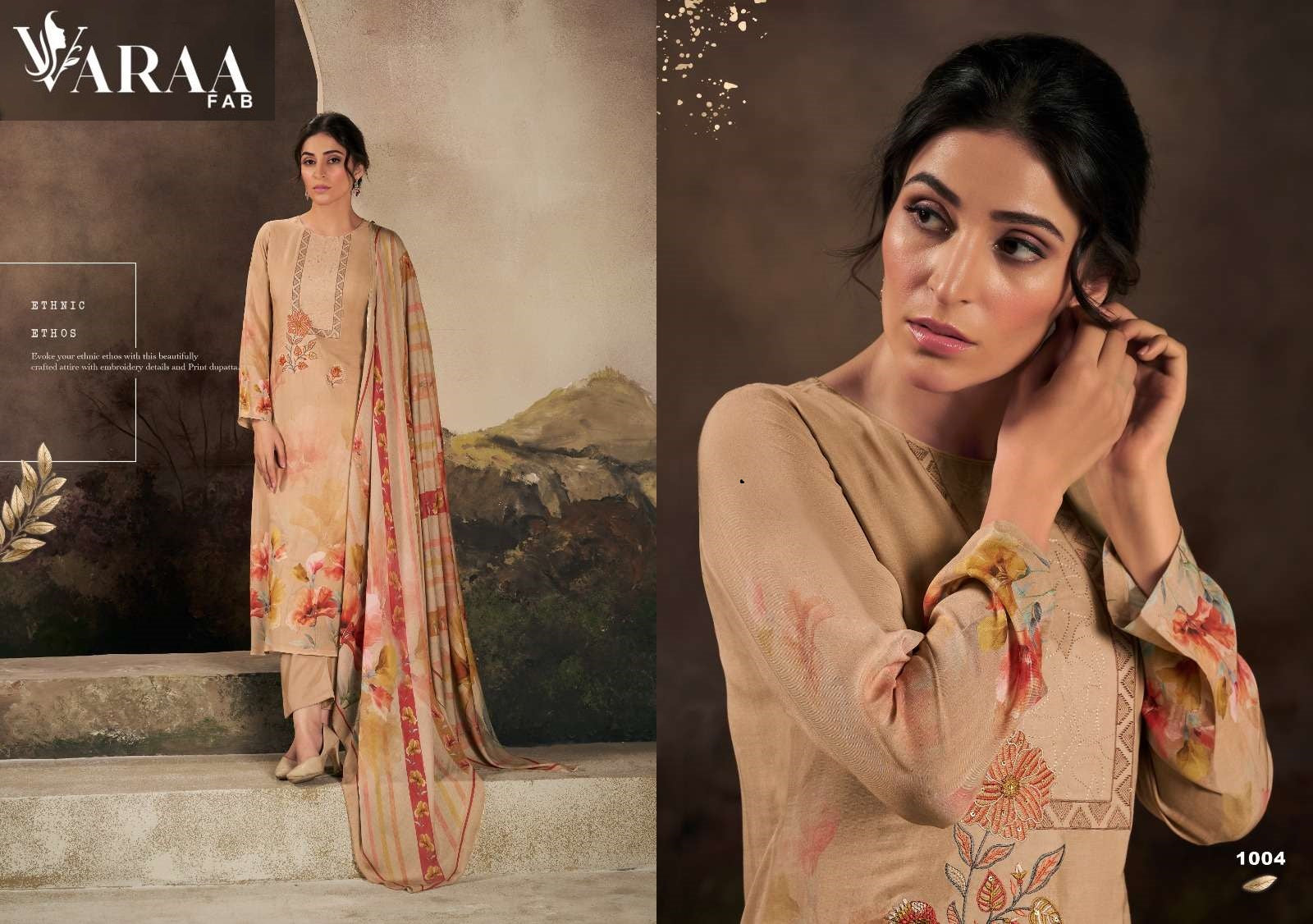 Kashvi Varaa Fab Pure Bemberg Muslin Pant Style Suits Supplier Ahmedabad