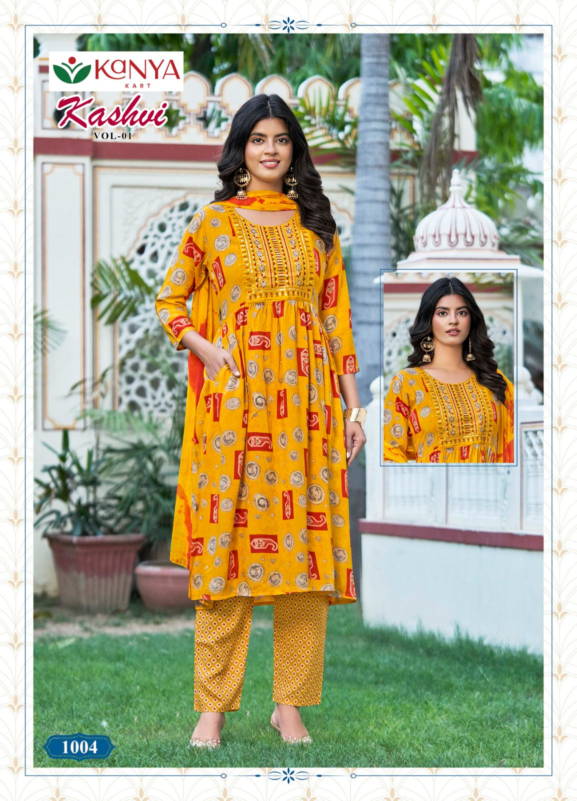 Kashvi Vol 1 Kanya Kart Rayon Readymade Pant Style Suits Wholesale Rate