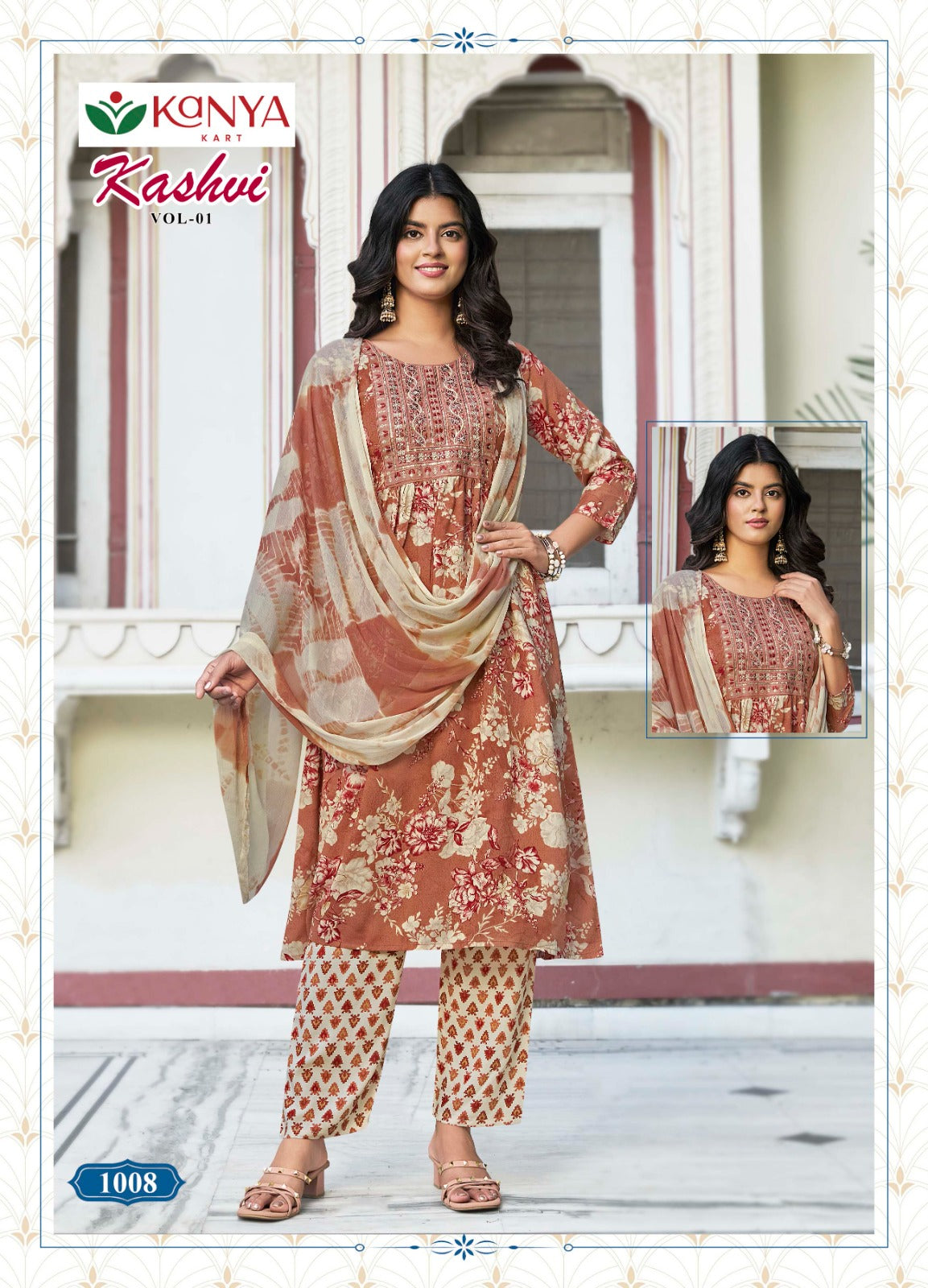 Kashvi Vol 1 Kanya Kart Rayon Readymade Pant Style Suits Wholesale Rate