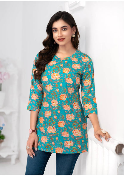 Kashvi Vol 5 Mcm Lifestyle Cotton Short Kurtis Exporter Ahmedabad