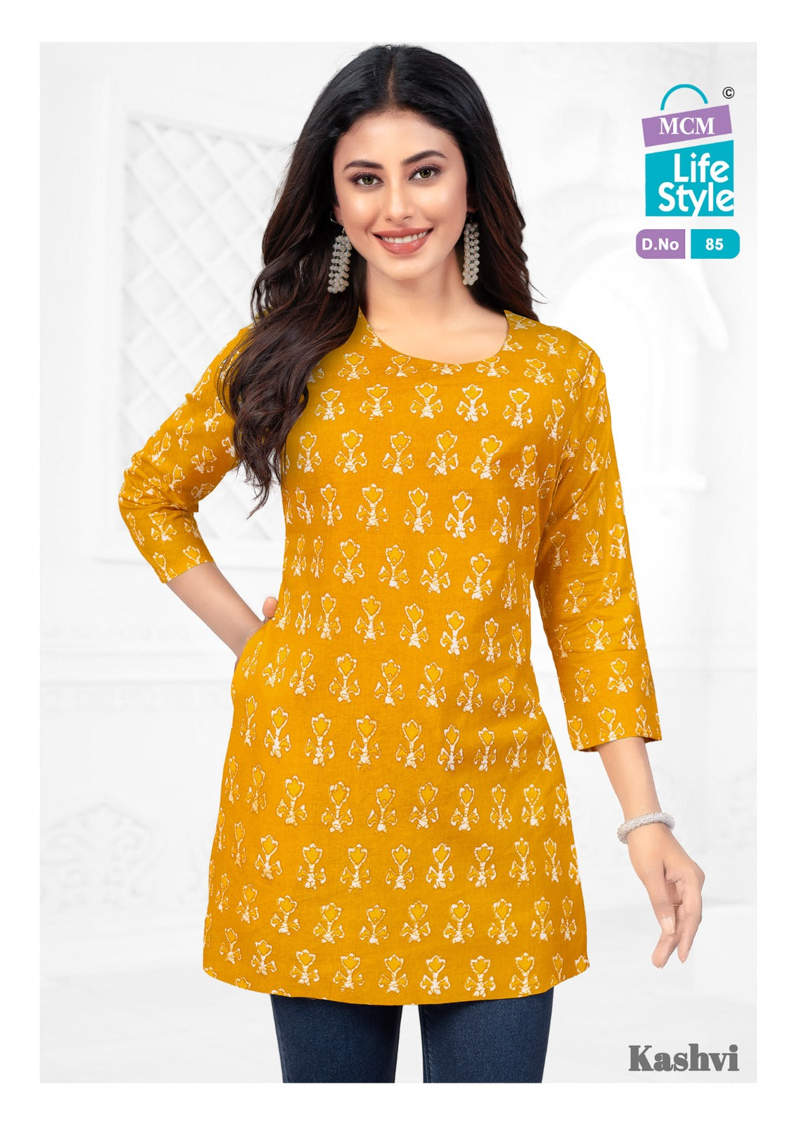 Kashvi Vol 6 Mcm Lifestyle Cotton Short Kurtis Exporter Ahmedabad