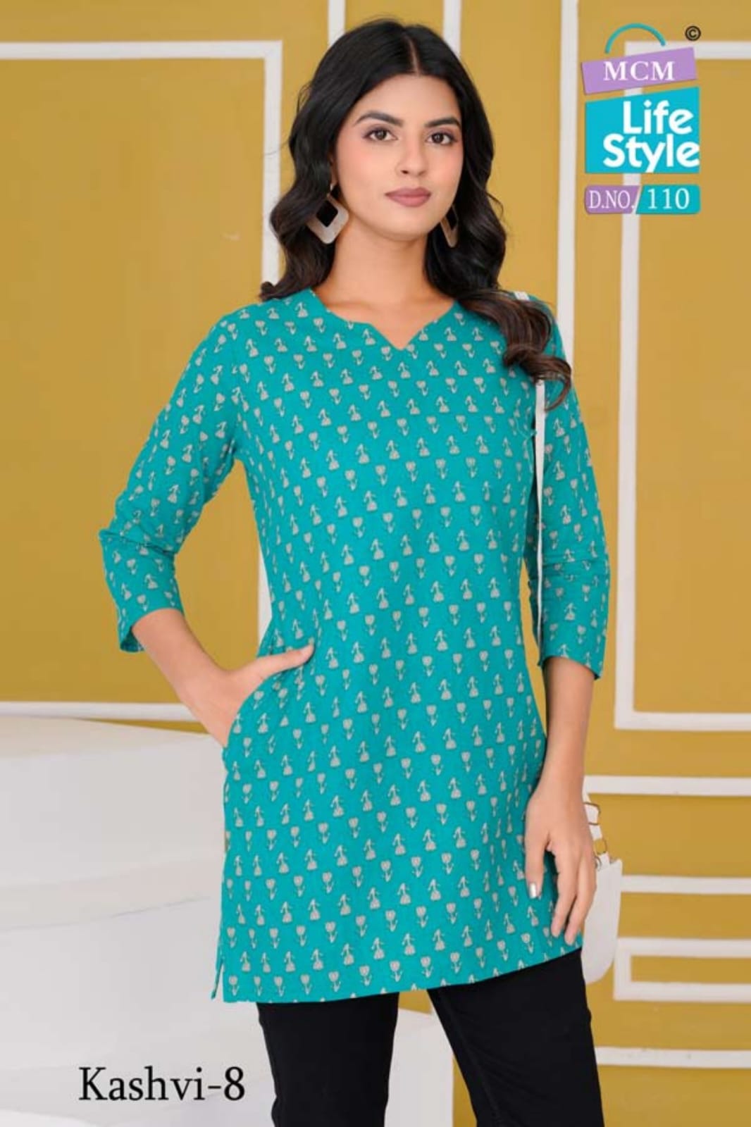 Kashvi Vol 8 Mcm Lifestyle Cotton Short Kurtis Wholesaler India