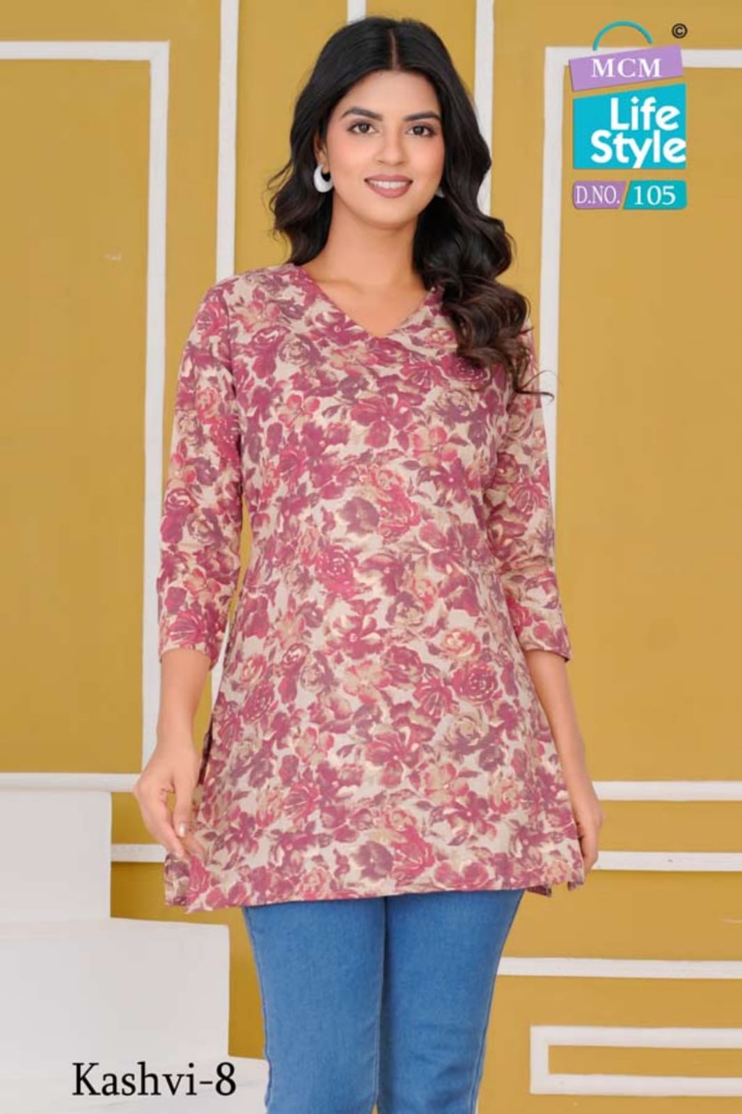 Kashvi Vol 8 Mcm Lifestyle Cotton Short Kurtis Wholesaler India