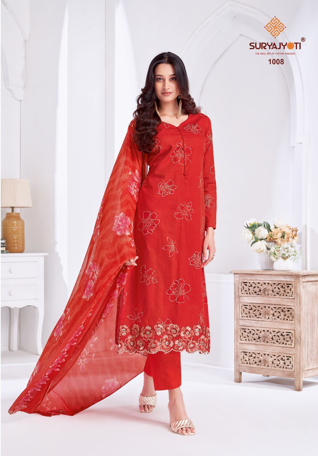 Kashya Vol 1 Suryajyoti Lawn Cotton Pant Style Suits Supplier