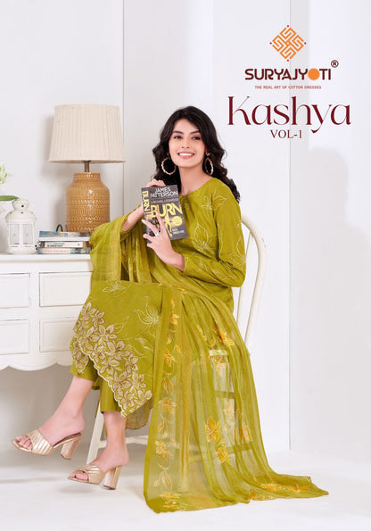Kashya Vol 1 Suryajyoti Lawn Cotton Pant Style Suits Supplier