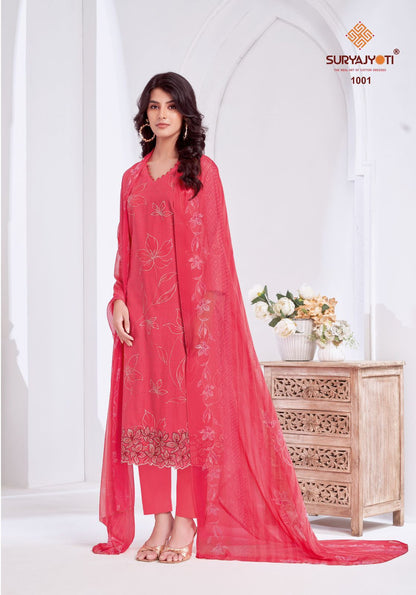 Kashya Vol 1 Suryajyoti Lawn Cotton Pant Style Suits Supplier