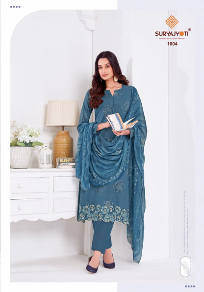 Kashya Vol 1 Suryajyoti Lawn Cotton Pant Style Suits Supplier