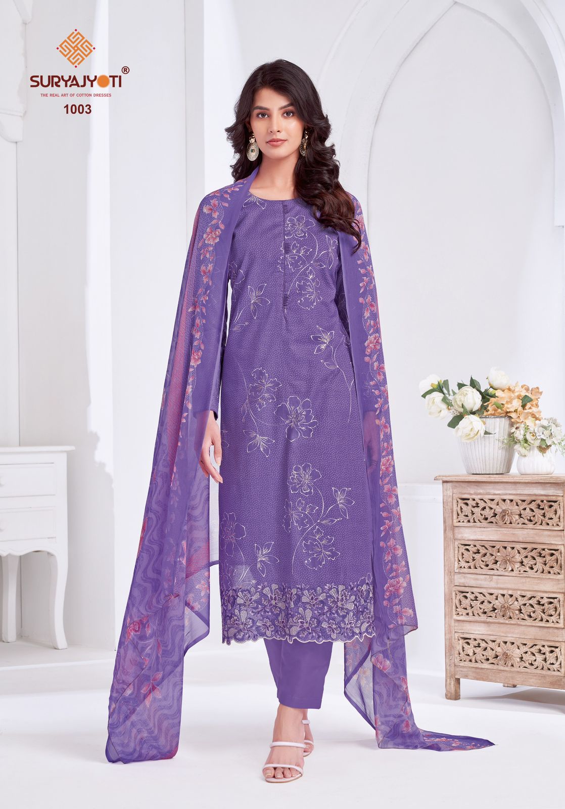 Kashya Vol 1 Suryajyoti Lawn Cotton Pant Style Suits Supplier