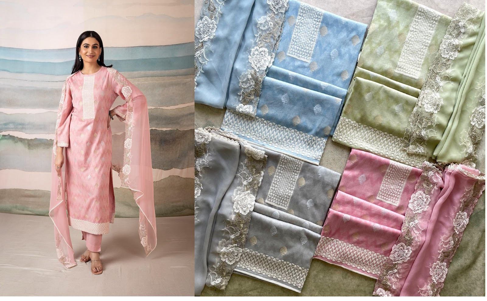 Kasia Naariti Organic Pant Style Suits Wholesaler Ahmedabad