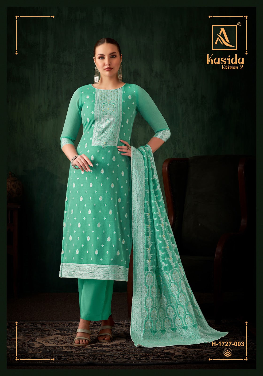 Kasida Edition 2 Alok Jacquard Karachi Salwar Suits Wholesaler India