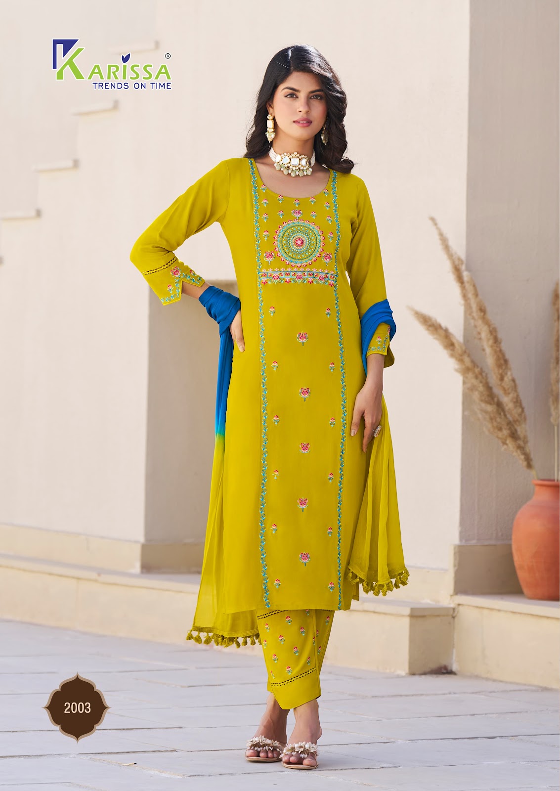 Kasida Vol 2 Karissa Liva Rayon Readymade Pant Style Suits Exporter India
