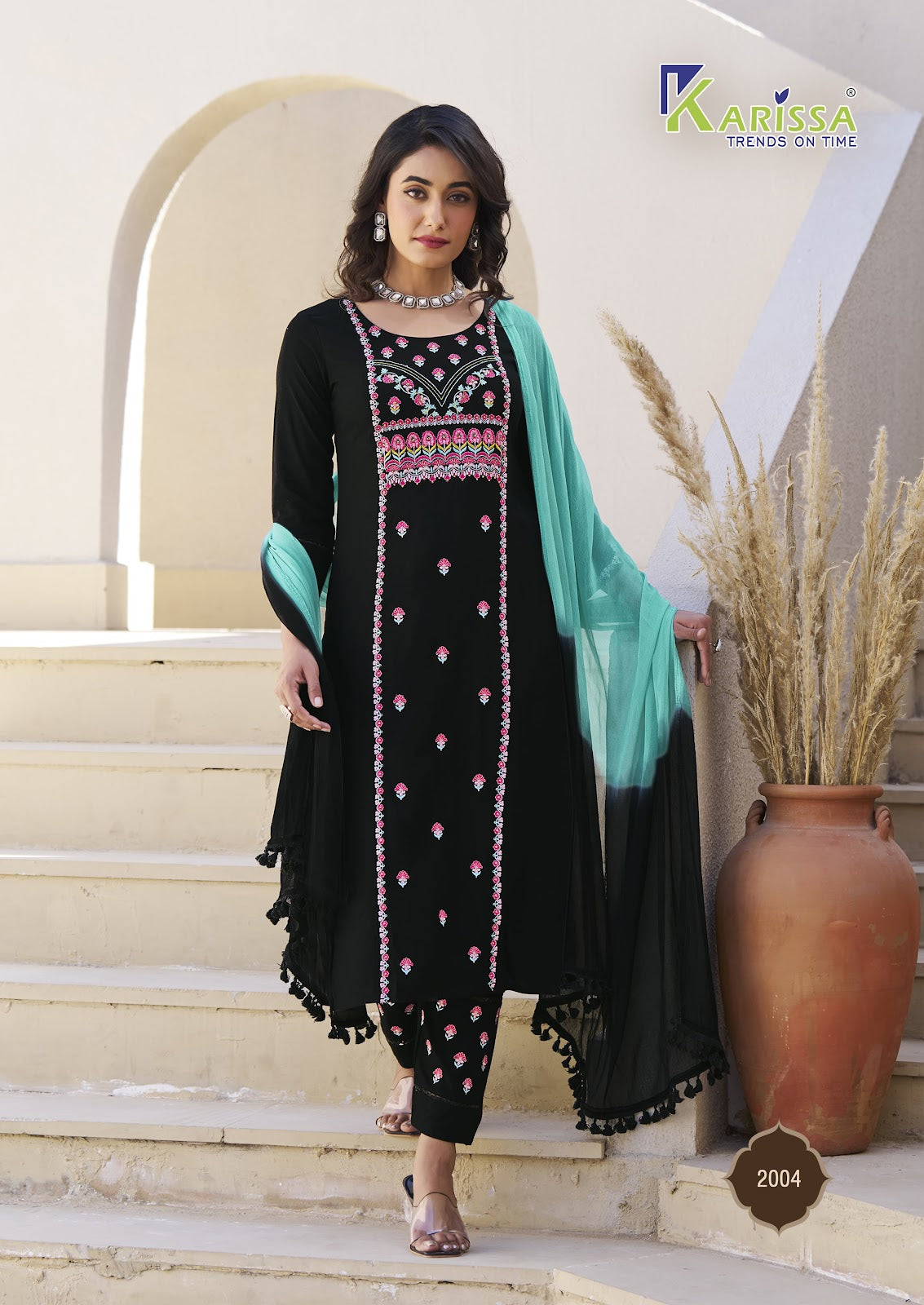 Kasida Vol 2 Karissa Liva Rayon Readymade Pant Style Suits Exporter India