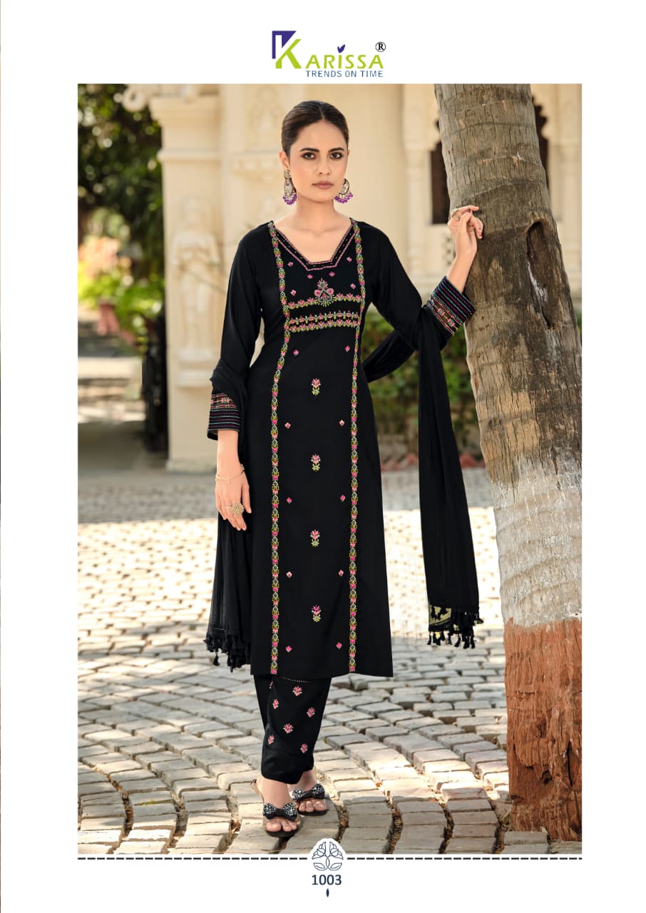 Kasida Vol 3 Karissa Liva Rayon Readymade Pant Style Suits Wholesaler Ahmedabad