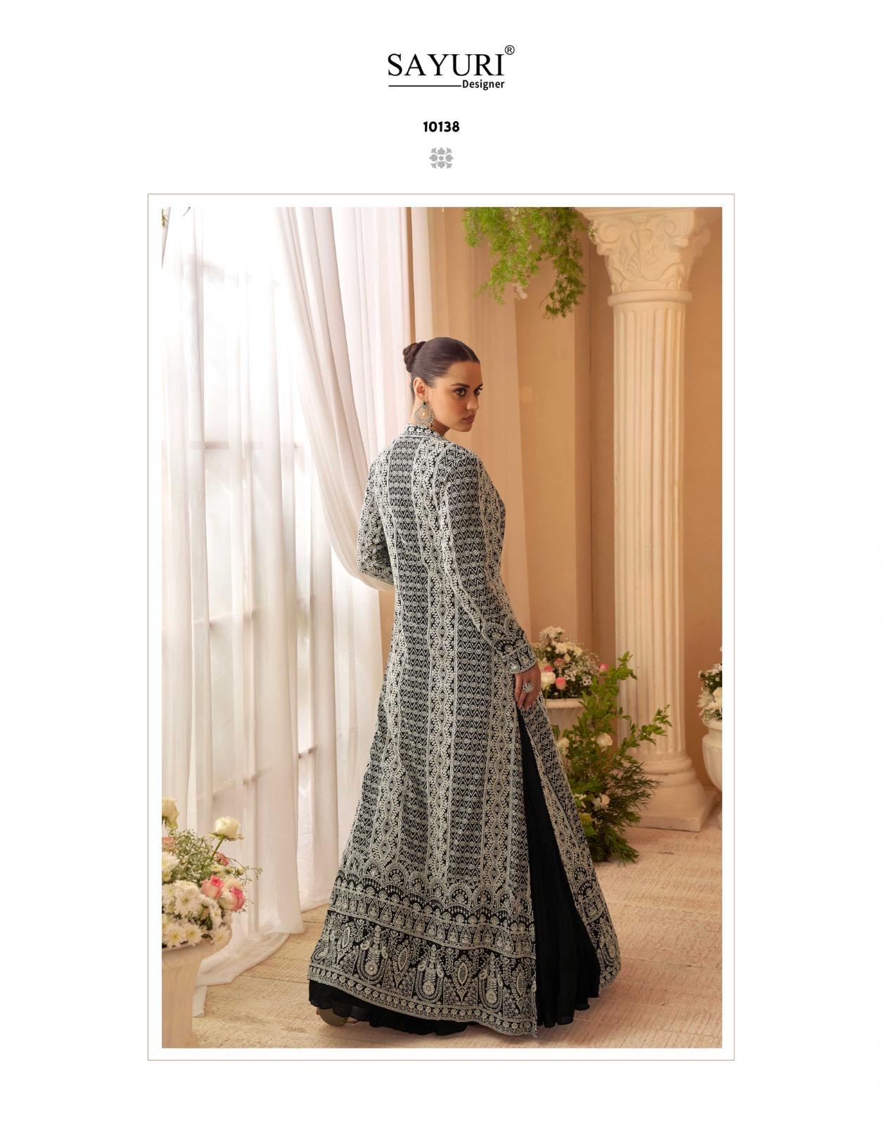 Kasmira With Jacket Sayuri Chinon Silk One Piece Gown Wholesaler