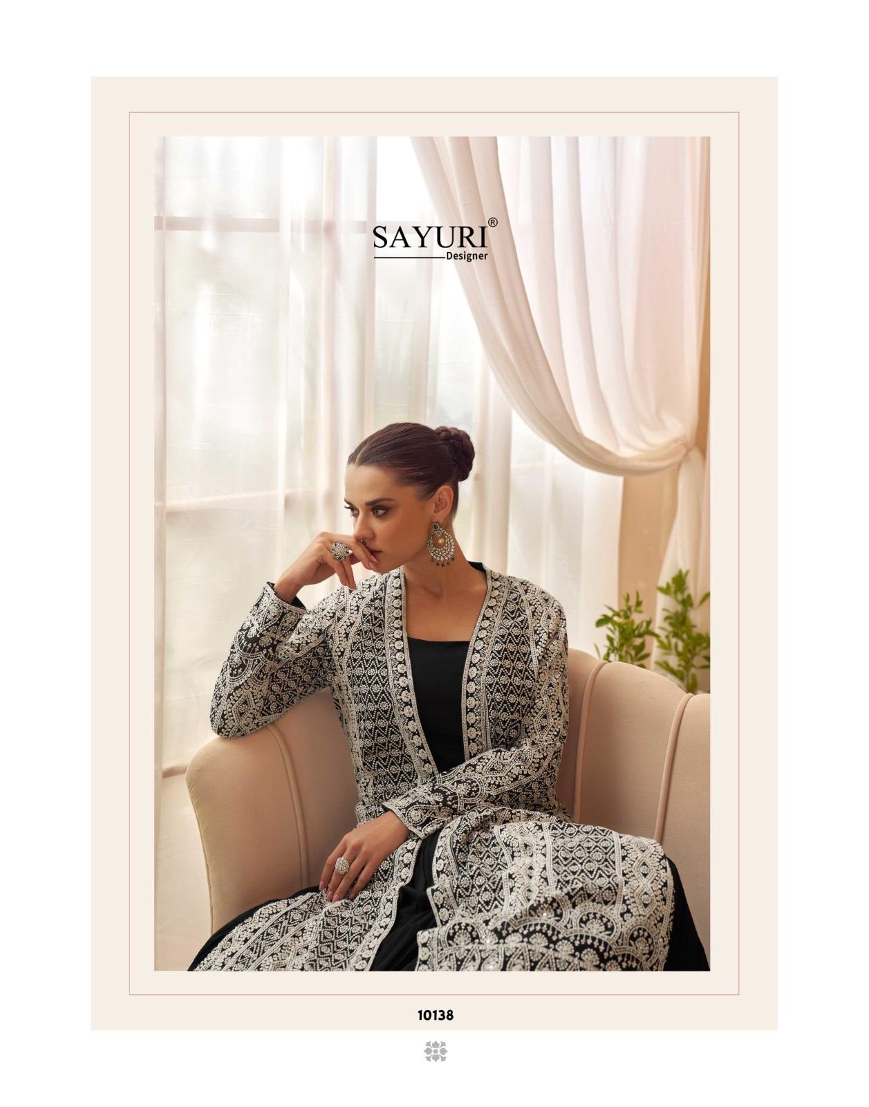 Kasmira With Jacket Sayuri Chinon Silk One Piece Gown Wholesaler