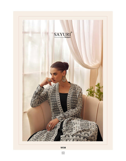 Kasmira With Jacket Sayuri Chinon Silk One Piece Gown Wholesaler