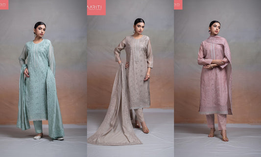 Kasmiya Naariti Banarasi Pant Style Suits Wholesaler Gujarat