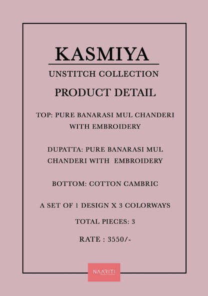 Kasmiya Naariti Banarasi Pant Style Suits Wholesaler Gujarat