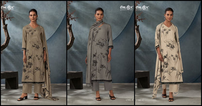 Kassel Omtex Cordroy Pashmina Suits Supplier