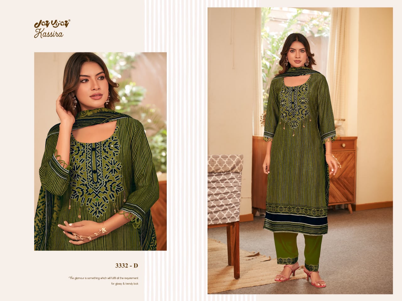 Kassira 3332 Jay Vijay Bemberg Silk Pant Style Suits Wholesale Price