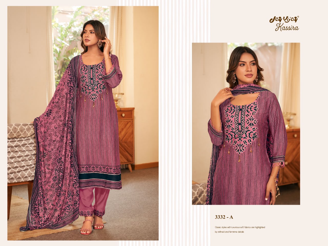 Kassira 3332 Jay Vijay Bemberg Silk Pant Style Suits Wholesale Price