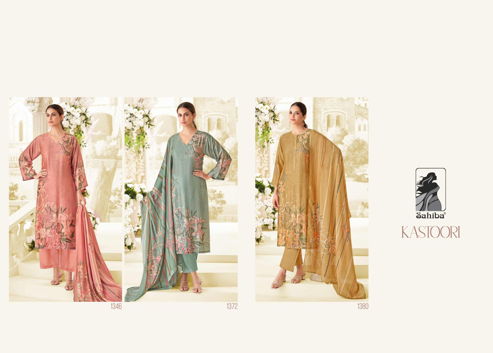 Kastoori Sahiba Muslin Silk Pant Style Suits Supplier Ahmedabad
