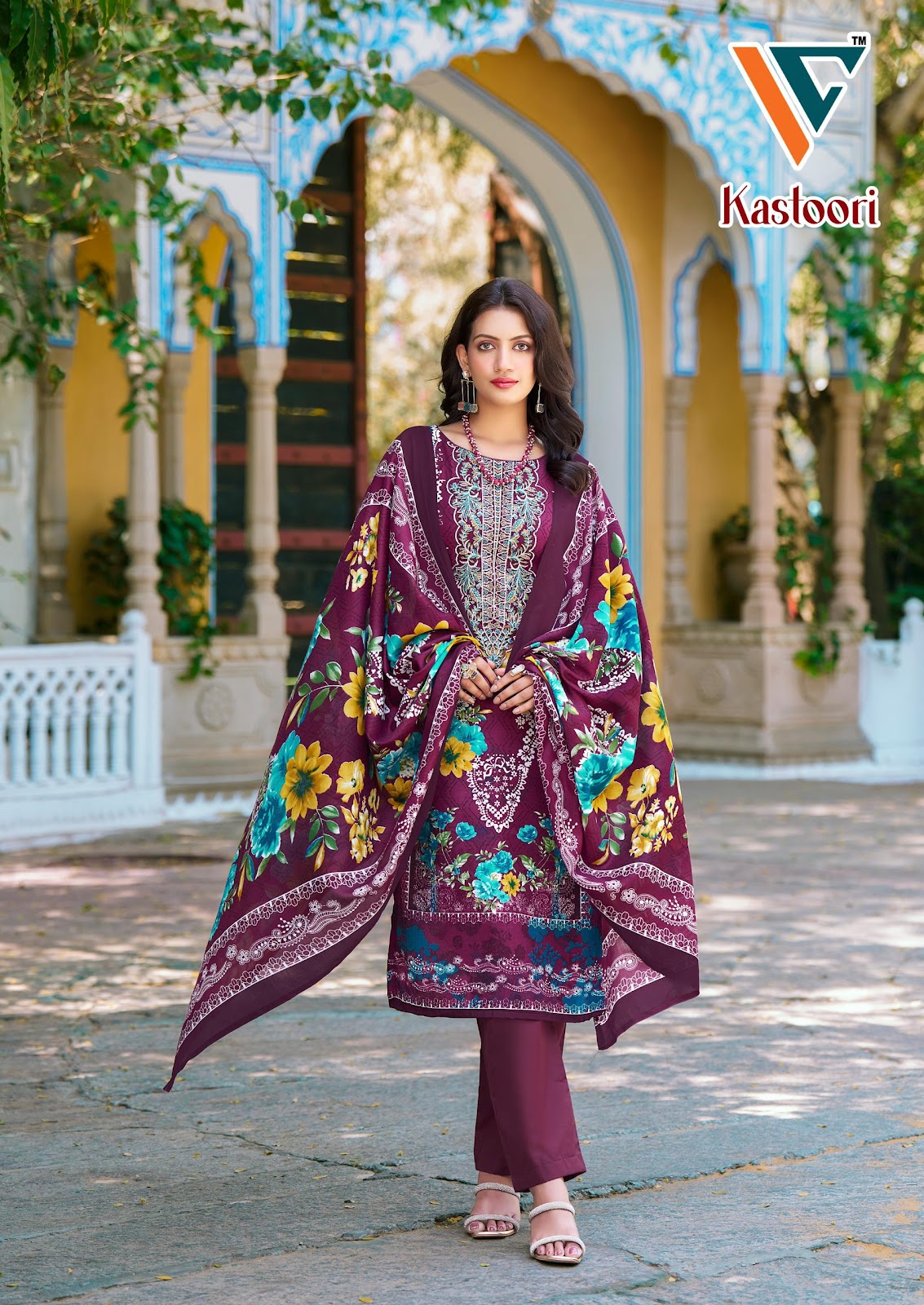 Kastoori Vol 2 Patch Work Vandana Creation Cotton Karachi Salwar Suits Manufacturer Ahmedabad