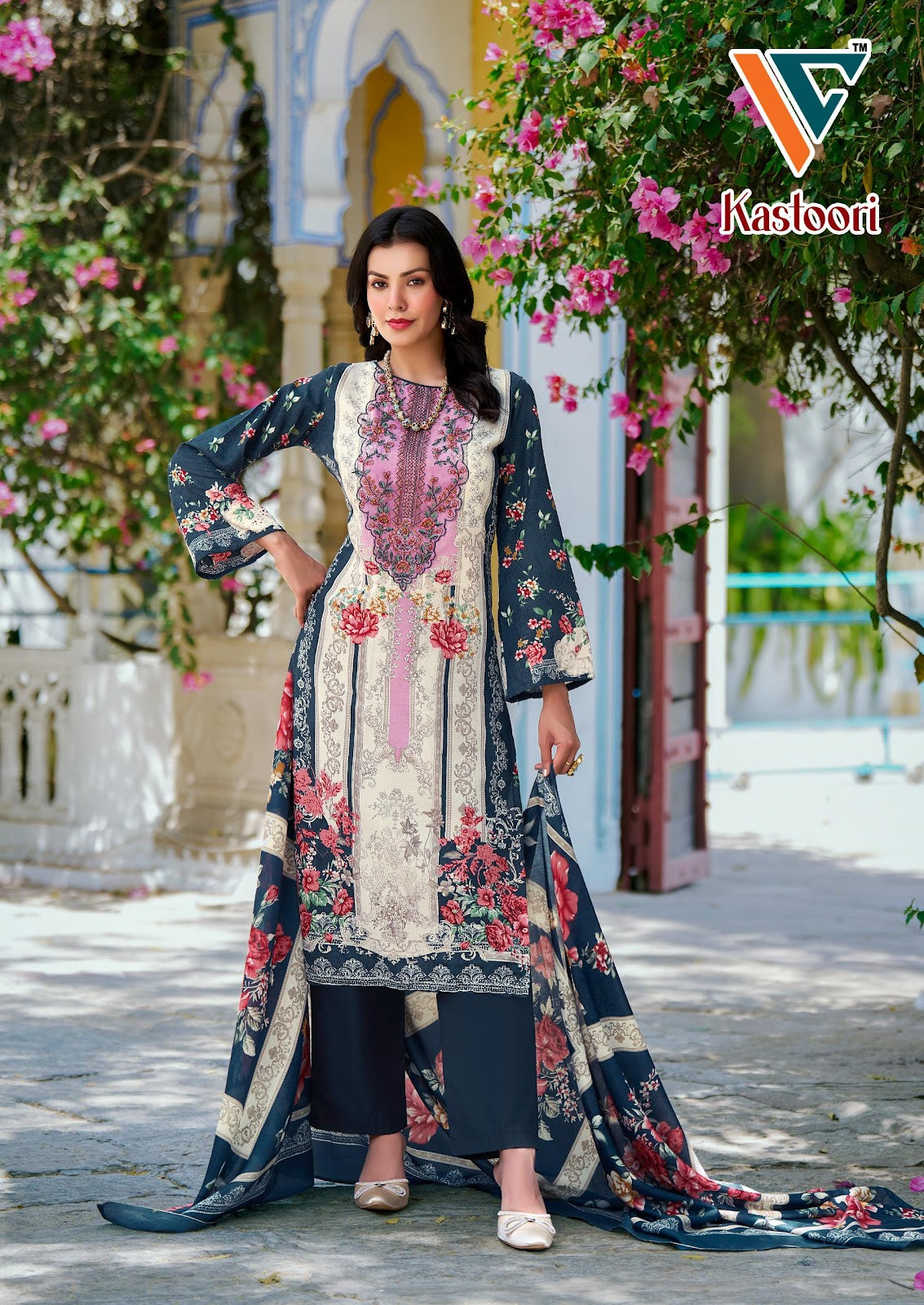 Kastoori Vol 2 Patch Work Vandana Creation Cotton Karachi Salwar Suits Manufacturer Ahmedabad