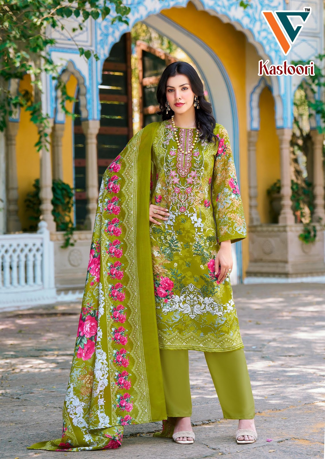 Kastoori Vol 2 Patch Work Vandana Creation Cotton Karachi Salwar Suits Manufacturer Ahmedabad