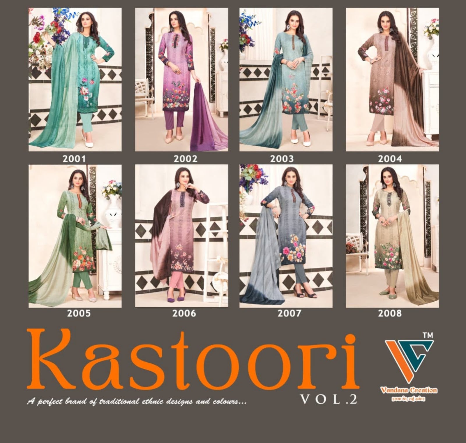 Kastoori Vol 2 Vandana Creation Pant Style Suits Manufacturer India