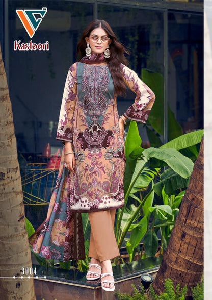 Kastoori Vol 3 Vandana Creation Cotton Karachi Salwar Suits Supplier
