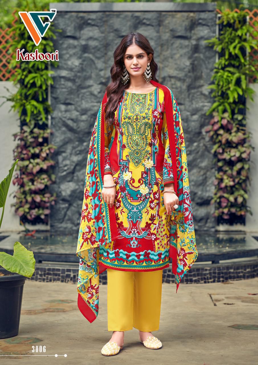 Kastoori Vol 3 Vandana Creation Cotton Karachi Salwar Suits Supplier