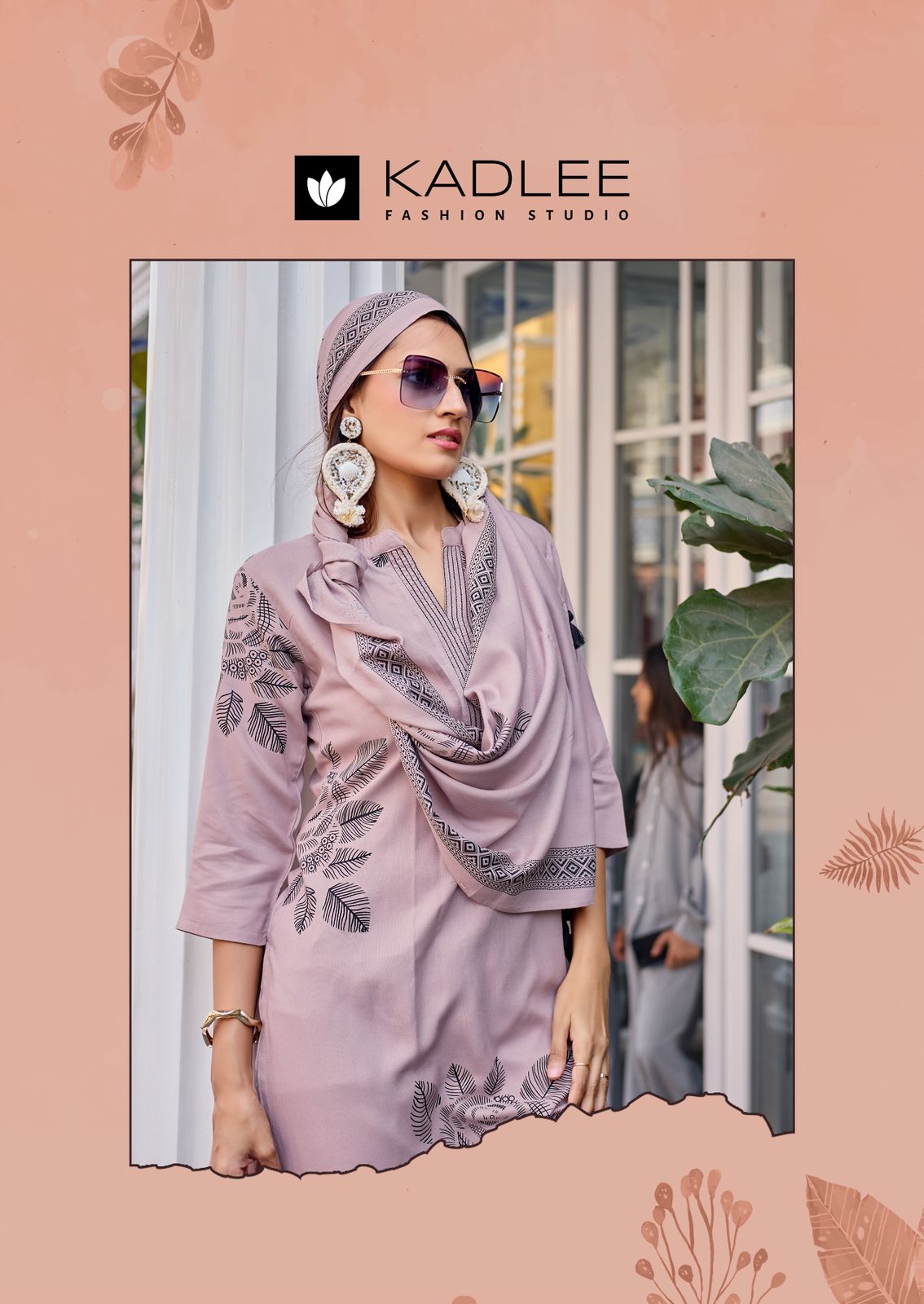Kasturam Kadlee Rayon Readymade Pant Style Suits Wholesaler Ahmedabad
