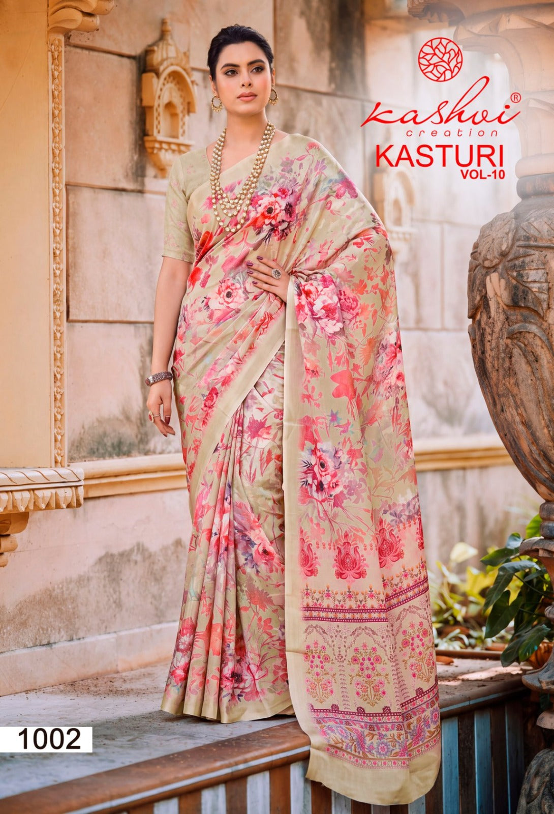 Kasturi Silk Vol 10 Kashvi Creation Sarees Supplier Ahmedabad