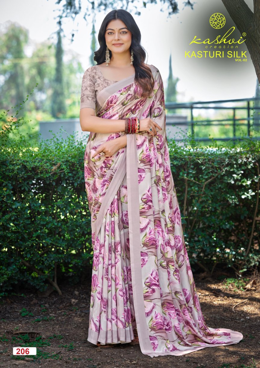 Kasturi Silk Vol 2 Kashvi Creation Sarees Wholesale Price