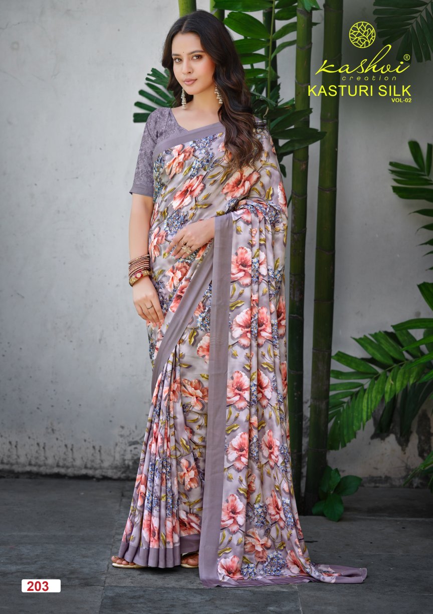 Kasturi Silk Vol 2 Kashvi Creation Sarees Wholesale Price