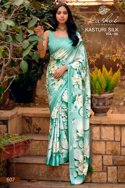 Kasturi Silk Vol 6 Kashvi Creation Sarees Wholesale Rate