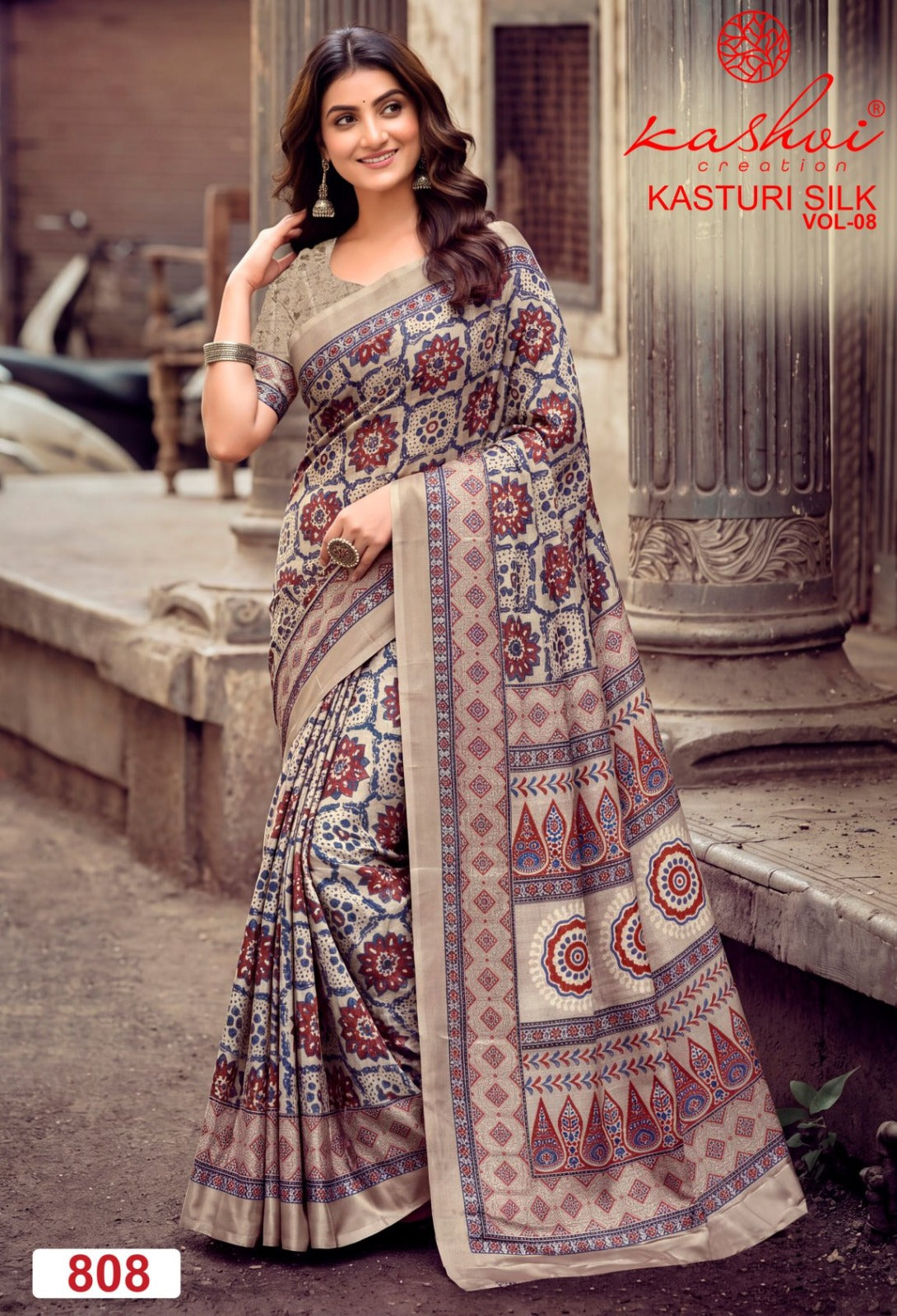 Kasturi Silk Vol 8 Kashvi Creation Sarees Wholesaler