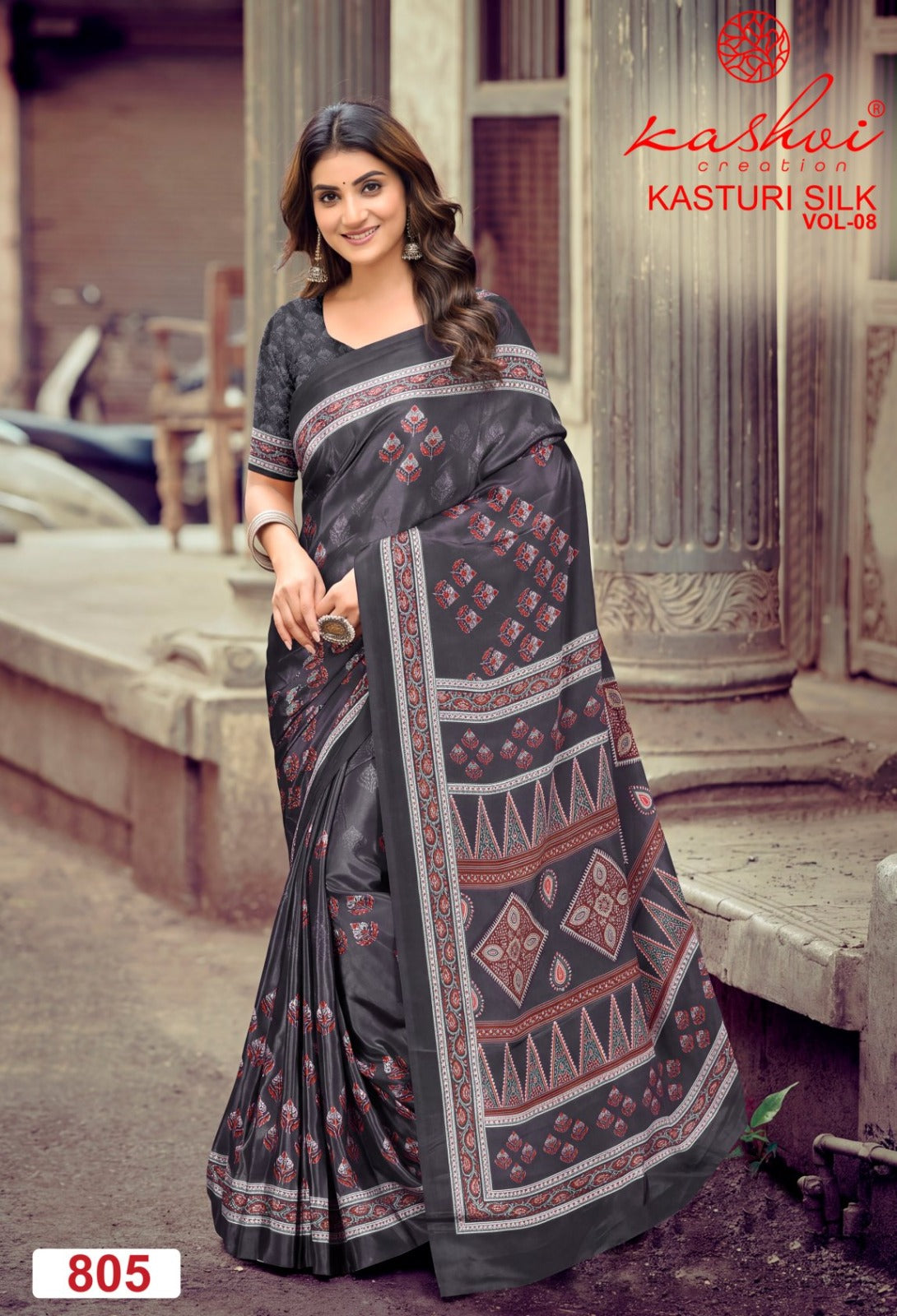 Kasturi Silk Vol 8 Kashvi Creation Sarees Wholesaler