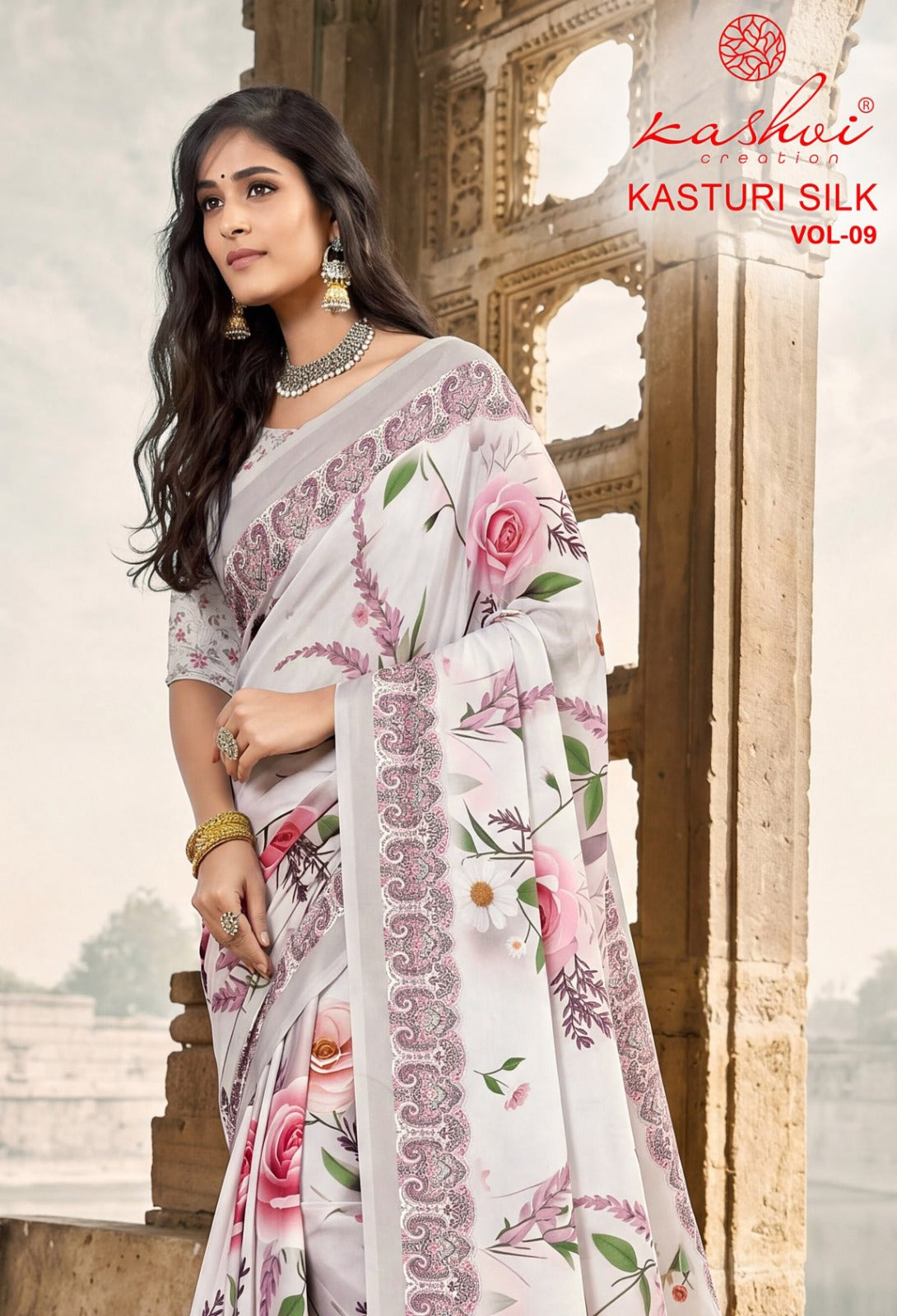 Kasturi Silk Vol 9 Kashvi Creation Sarees Exporter