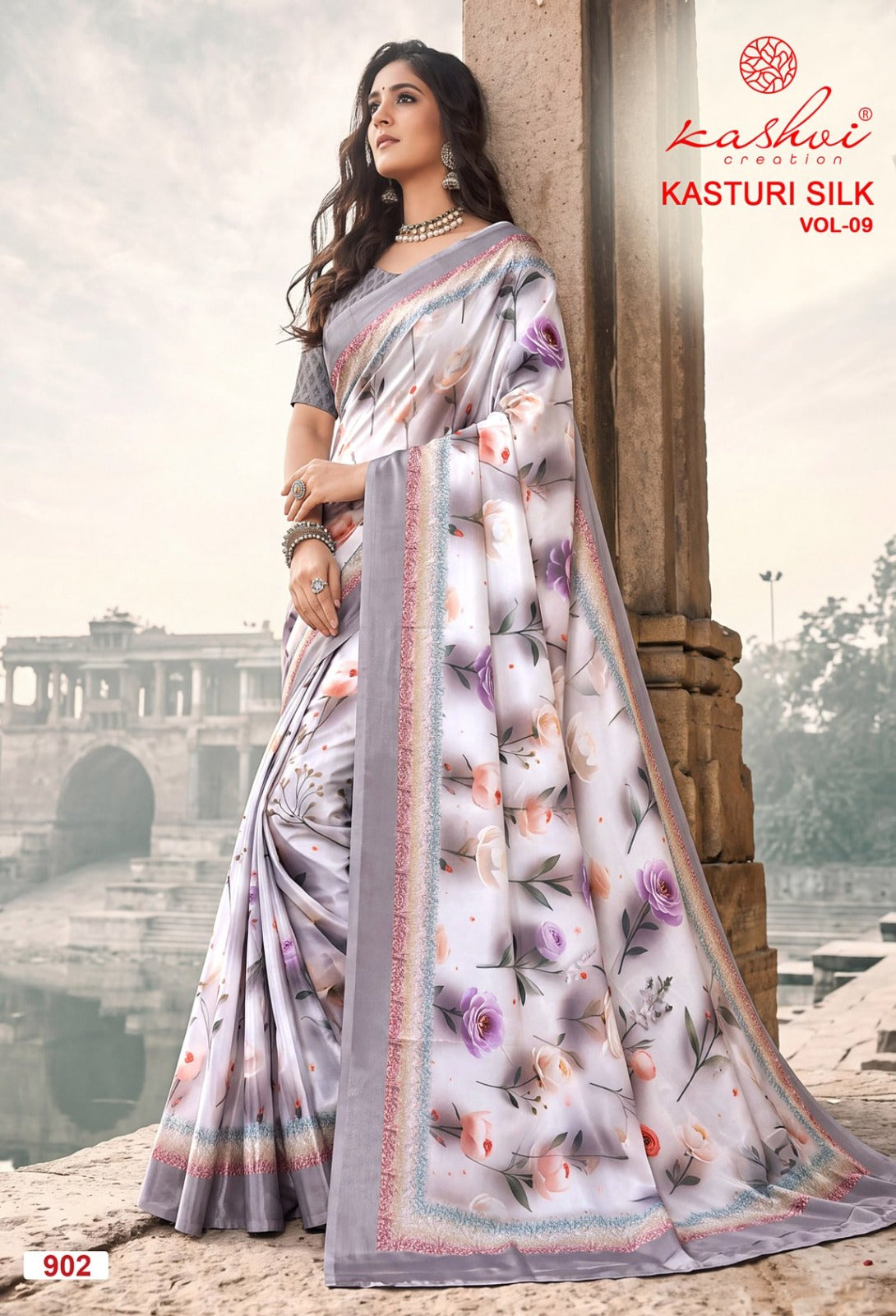 Kasturi Silk Vol 9 Kashvi Creation Sarees Exporter