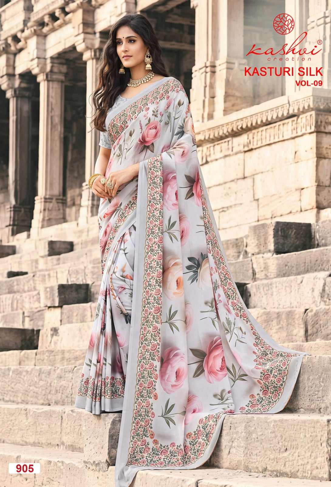 Kasturi Silk Vol 9 Kashvi Creation Sarees Exporter