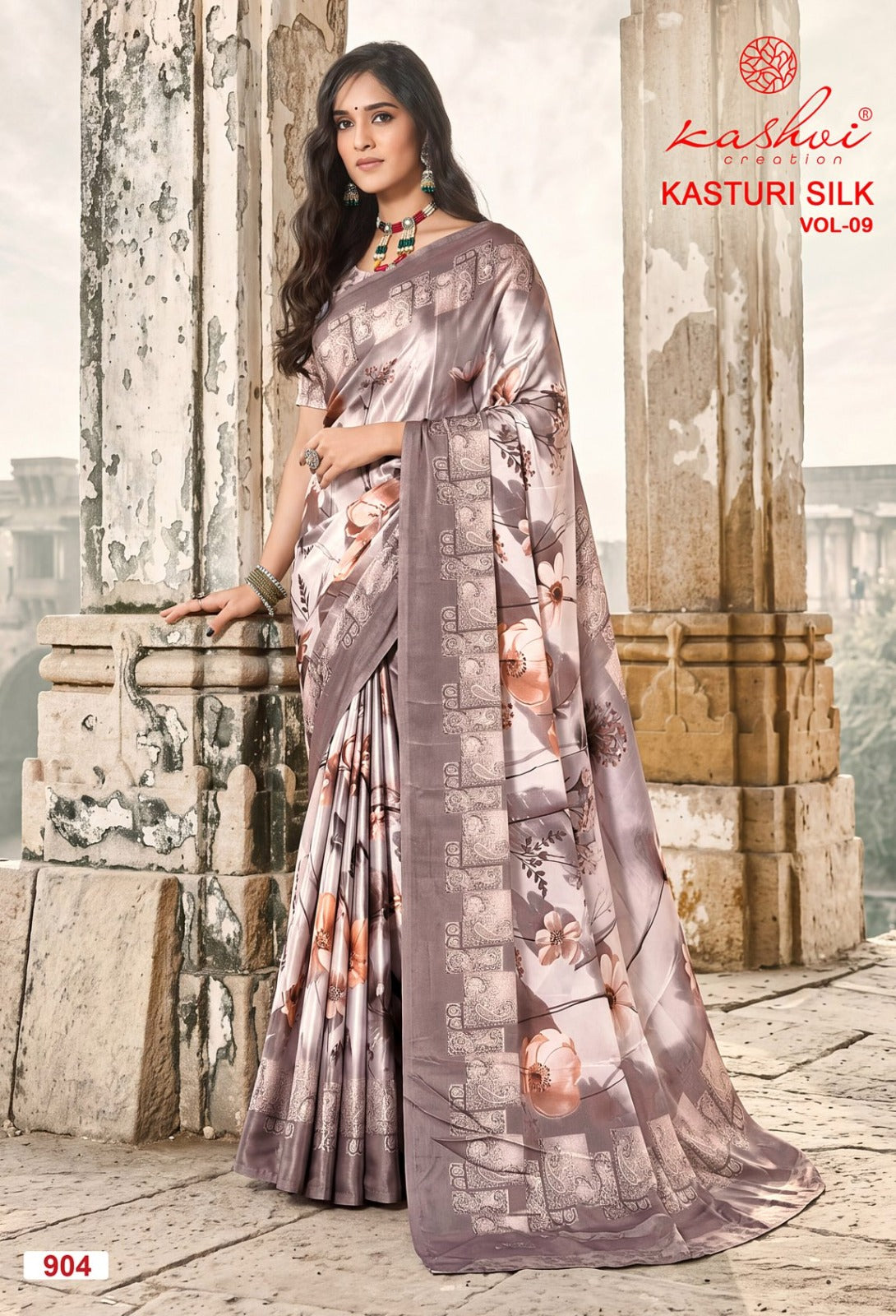 Kasturi Silk Vol 9 Kashvi Creation Sarees Exporter