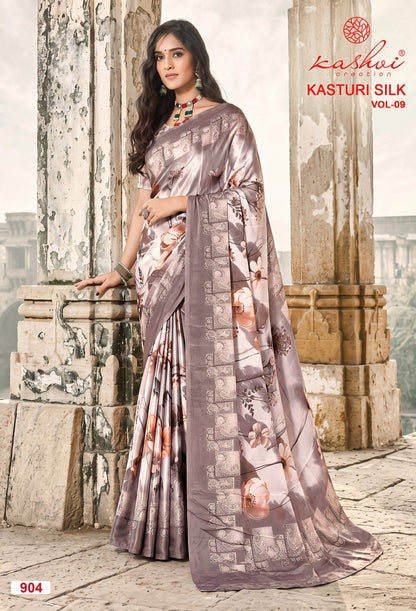 Kasturi Silk Vol 9 Kashvi Creation Sarees Exporter